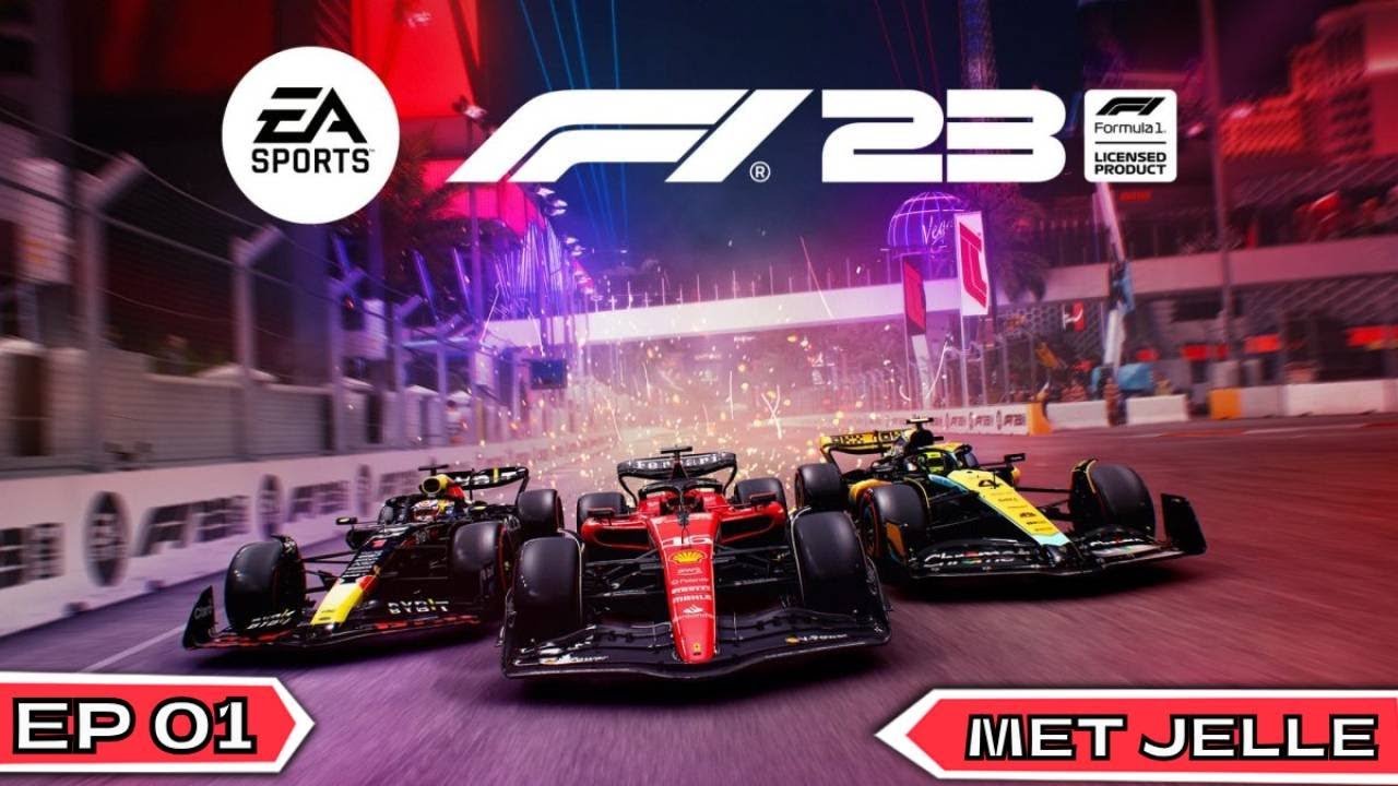 NIEUWE SERIE EN NIEUWE GAME MET JELLE SPELEN WE F1 2023 ( F1 2023 MET JELLE ) EP 1