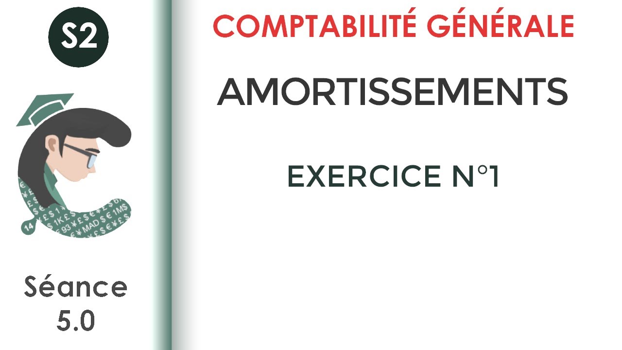 Les amortissements; exercice corrigé N°1 #La_Comptabilité_générale_2