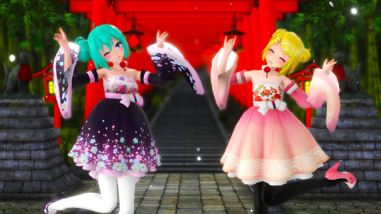 [MMD] TDA Rin Miku 〈Kiss Kitsune〉