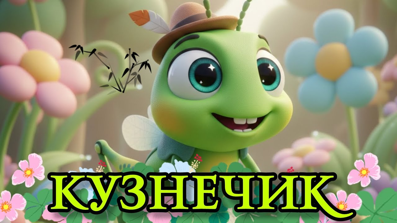 💚😍 В траве сидел Кузнечик- песенка для детей #дети #песенка 