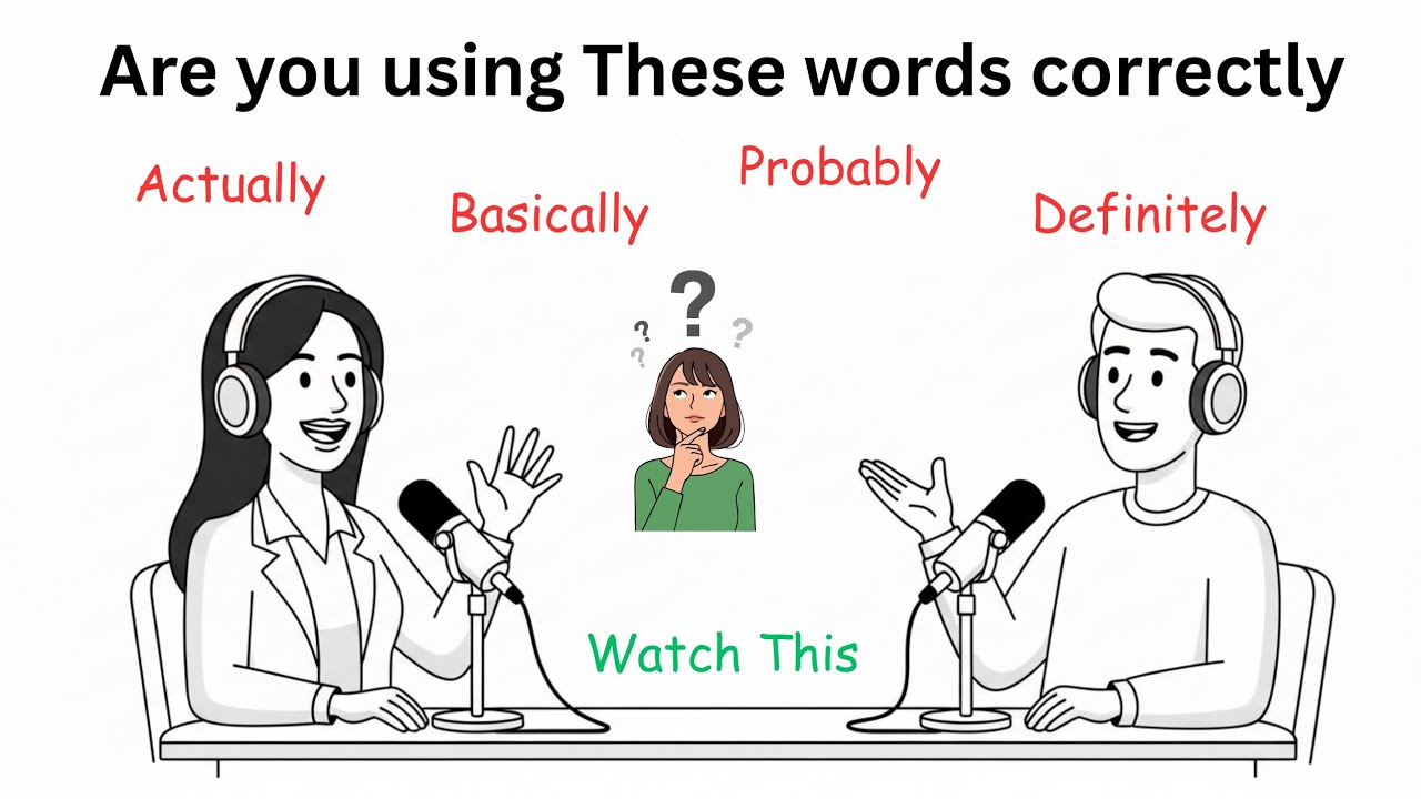 How to Use Actually, Basically, Probably and Definitely in Daily English!