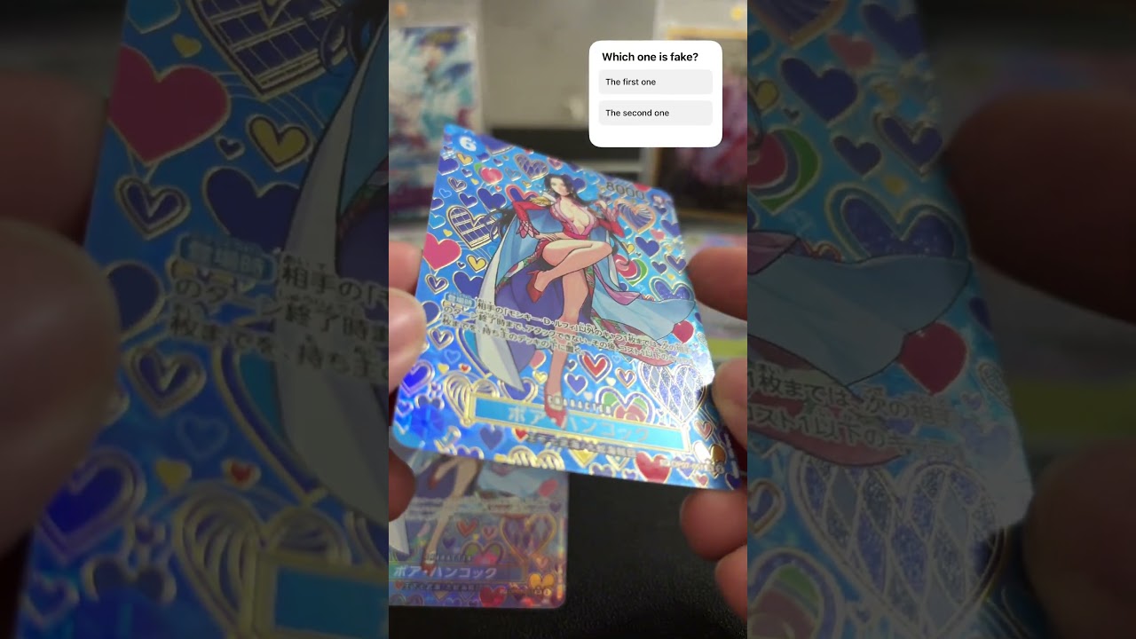 Boa Hancock (SP OP07-051) Fake X Real #onepiececardgame #onepiece