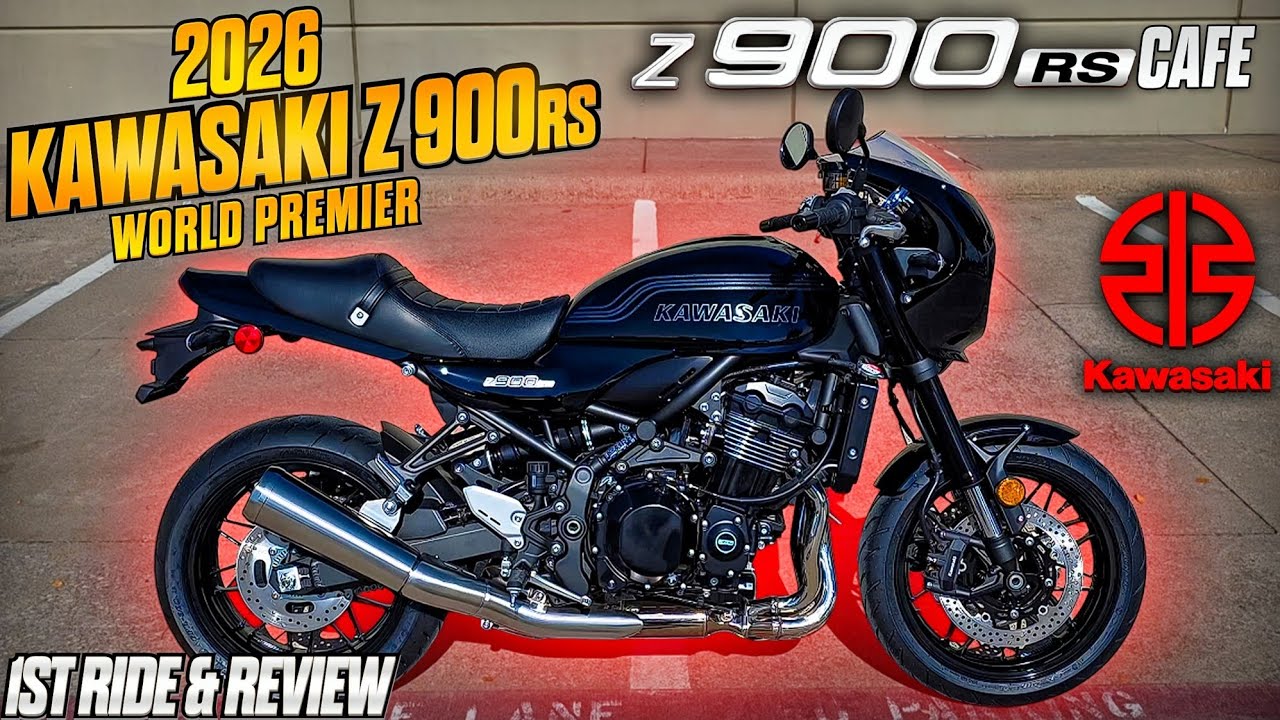 Первая поездка и обзор Kawasaki z900 RS ABS Cafe 2026 года | Наконец-то у него есть всё!!