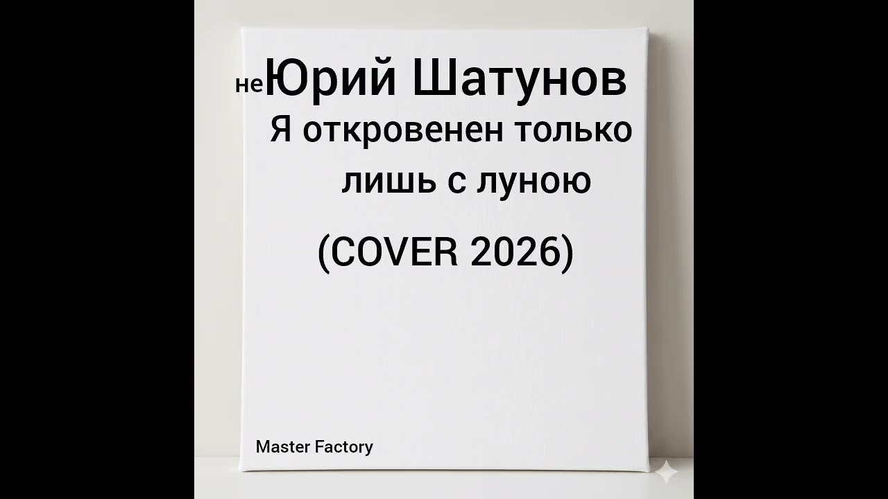 Юрий Шатунов - Я откровенен, только лишь с луною (AICover 2026)
