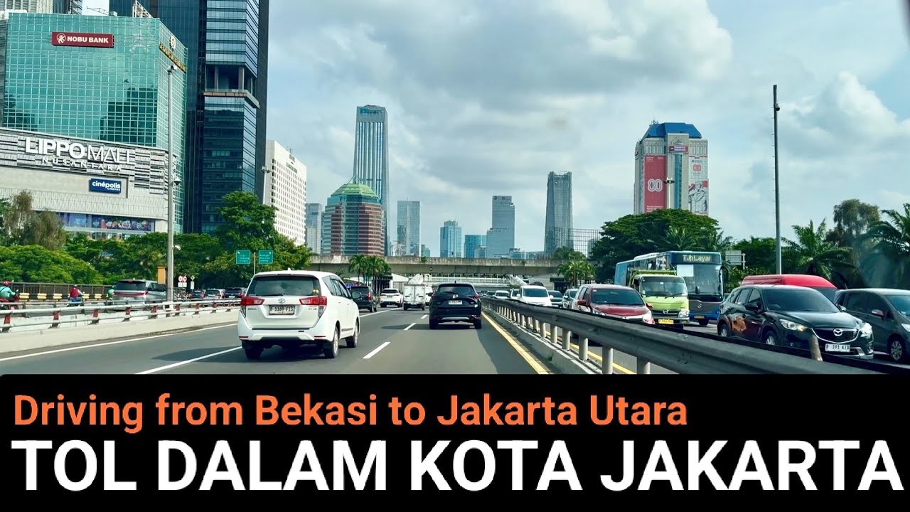 Membelah KOTA JAKARTA | TOL DALAM KOTA JAKARTA 