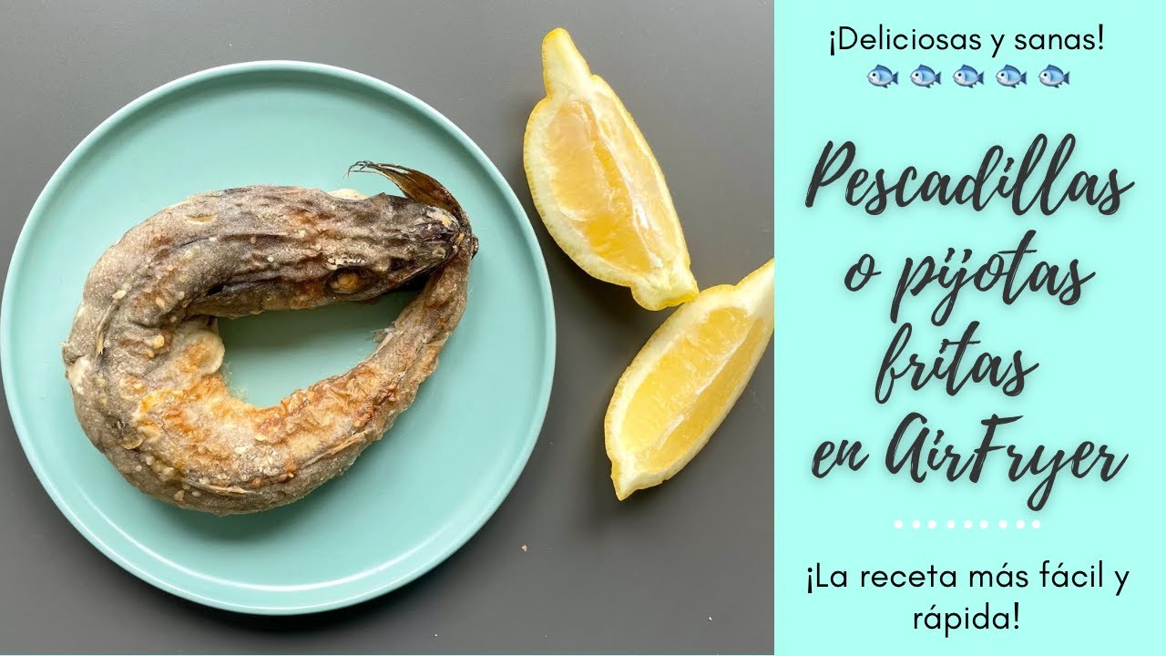 MERLUZA o PESCADILLA FRITA en  AIRFRYER🐟 Receta muy F&aacute;cil y DELICIOSA🤤