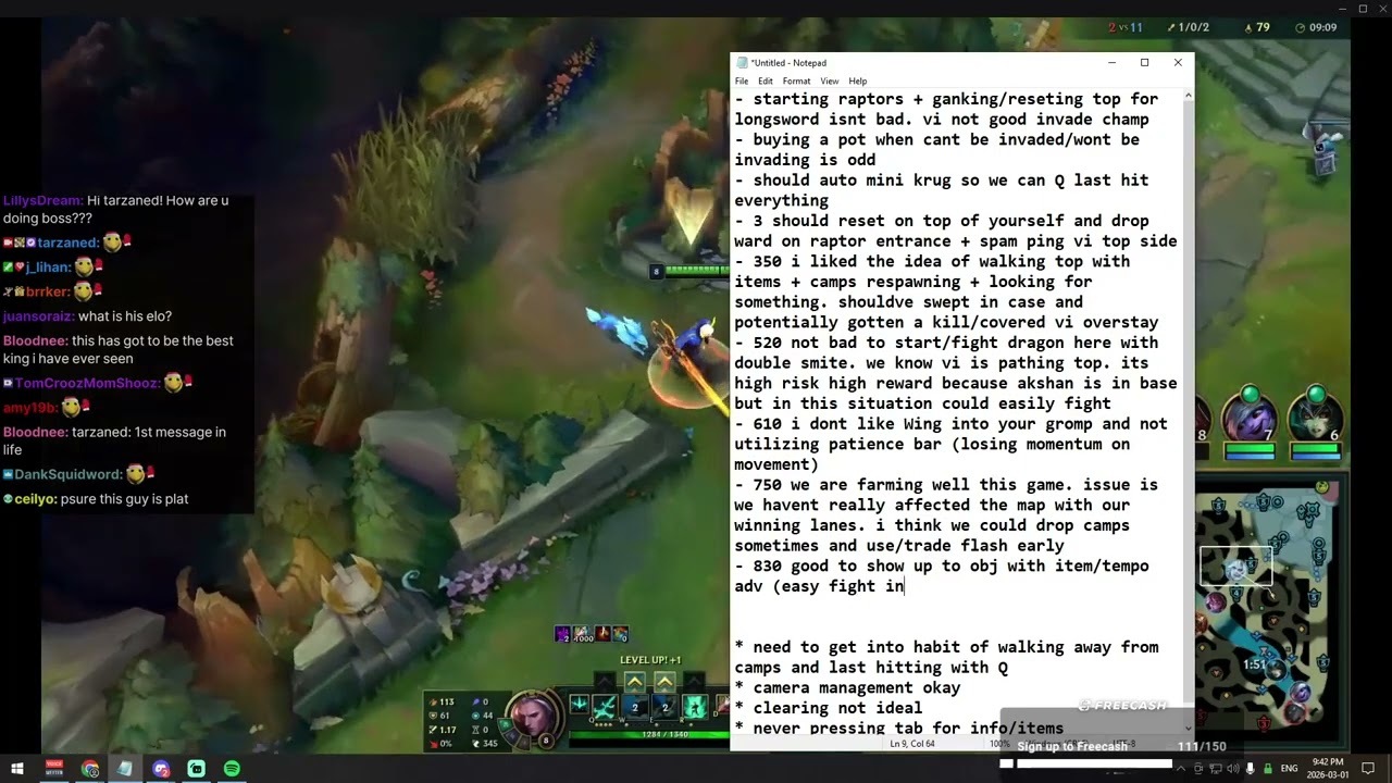 Coaching noobs 8 - Tarzaned VOD 1.3.2026