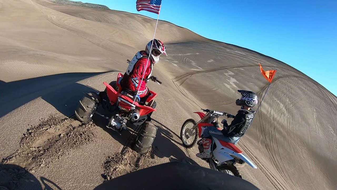 one hour of quad dune riding in St. Anthony Idaho on the TRX450ER