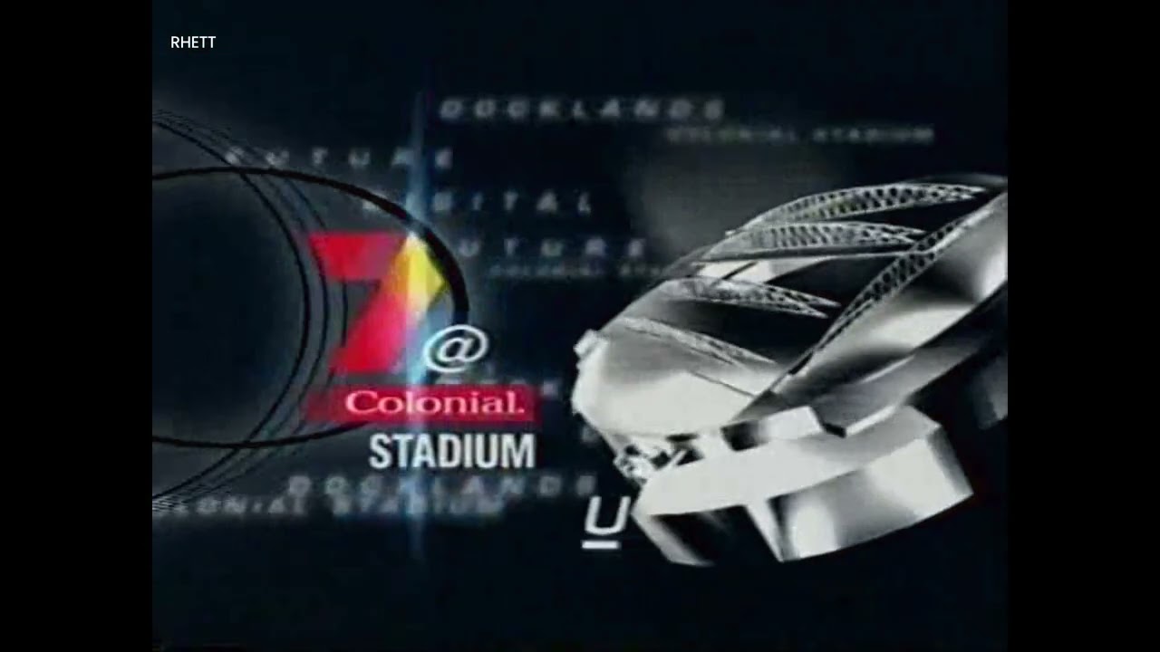 Promos for the first ever game at Docklands. AFL.