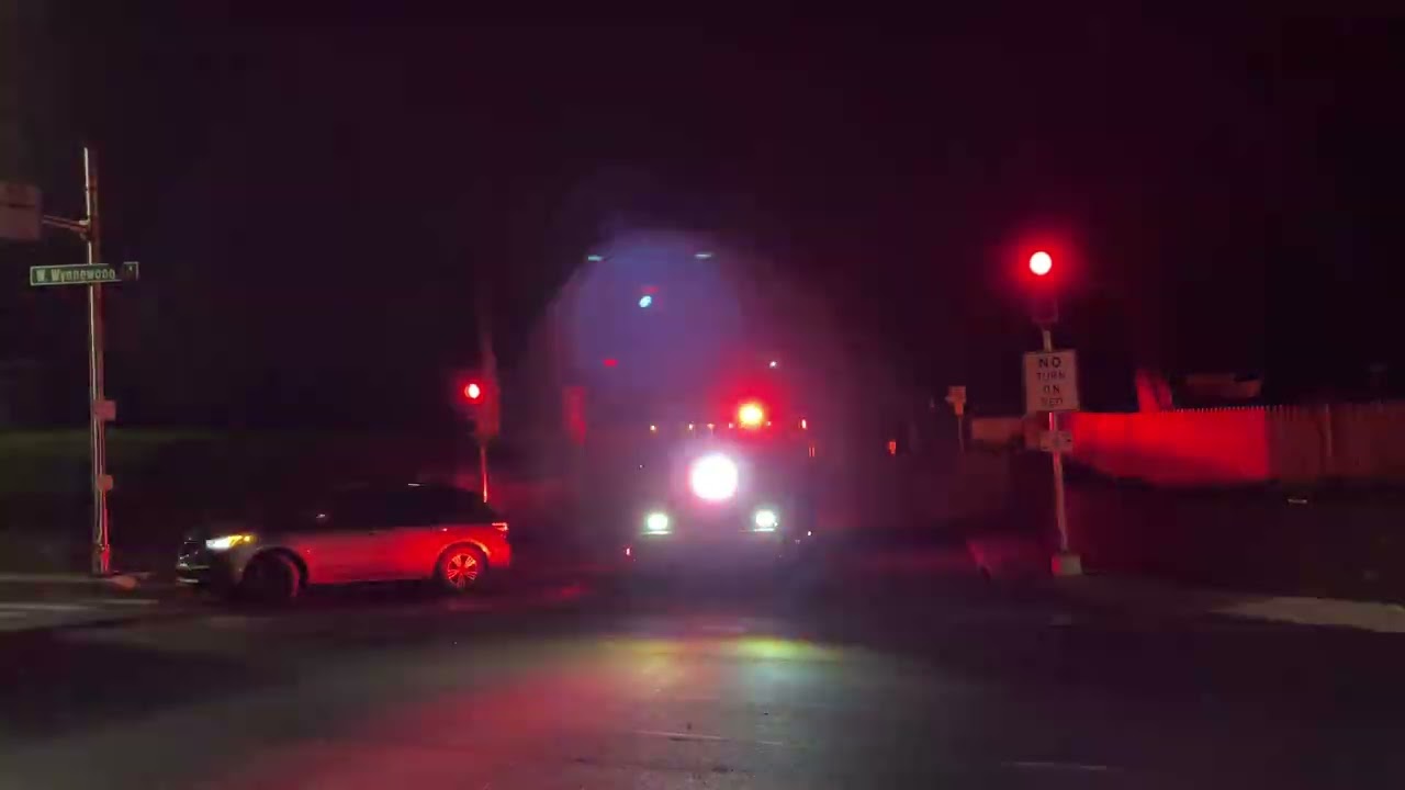 *night response* Bryn Mawr Squad 23 responding *screaming q, heavy horn*