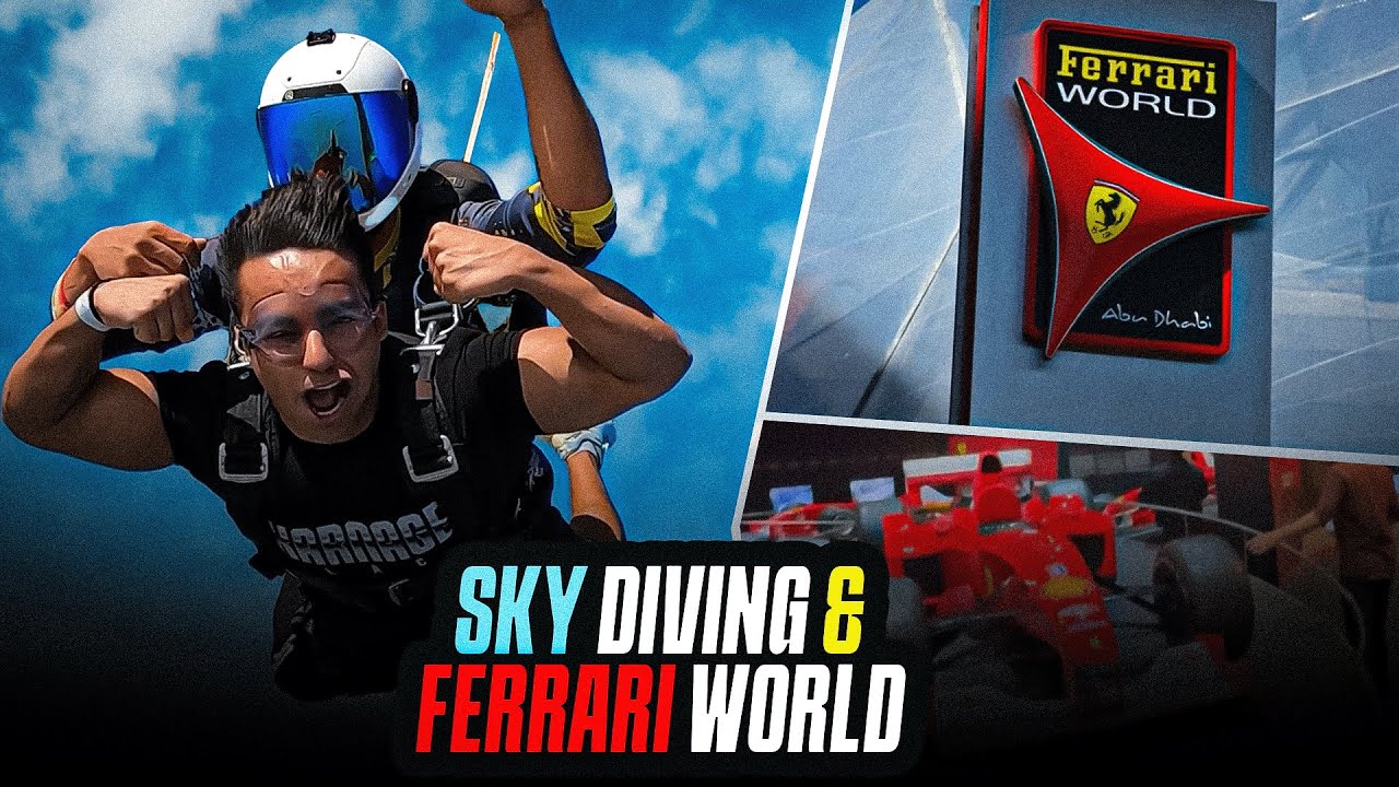 Facing my fears - Sky Diving & World’s most adventurous Rides 😍