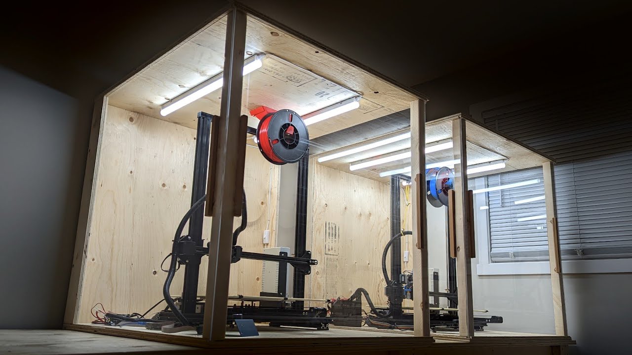 3 Doors, No Hinges, Massive 3D Printer Enclosure