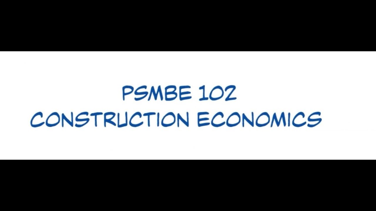 Introduction to Construction Economics