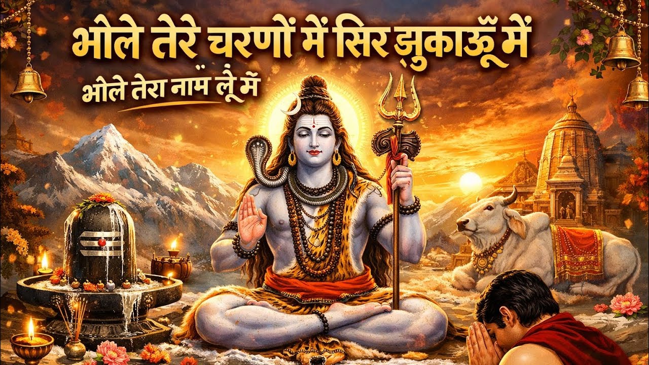 भोले तेरे चरणों में सिर झुकाऊँ मैं 🙏 सबसे प्यारा शिव भजन | हर हर महादेव | दिल को सुकून देने वाला भजन