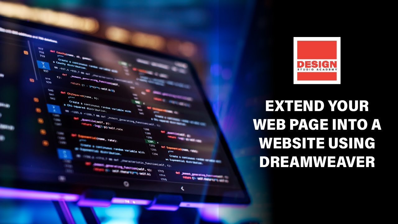 Extended your Web Page into a Website using Dreamweaver