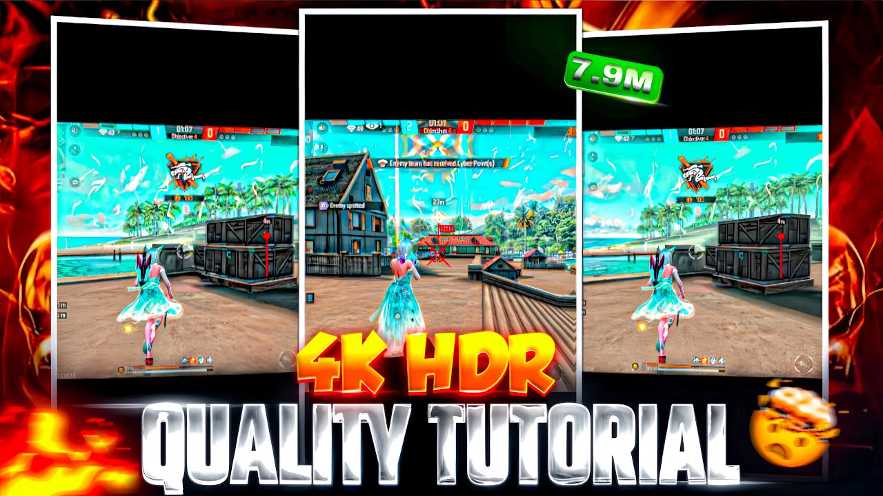 Free Fire 4K Ultra Quality Tutorial 🤯 || How to Get PC-Like Quality in Free Fire 🔥