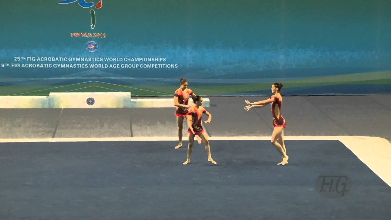 Germany (GER) -  2016 Acrobatic Worlds, Putian City (CHN) Dynamic  Women's Group