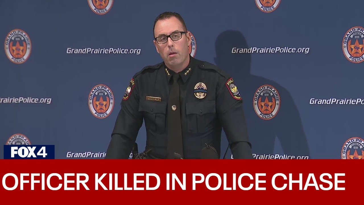 Grand Prairie police give update on chase that killed officer