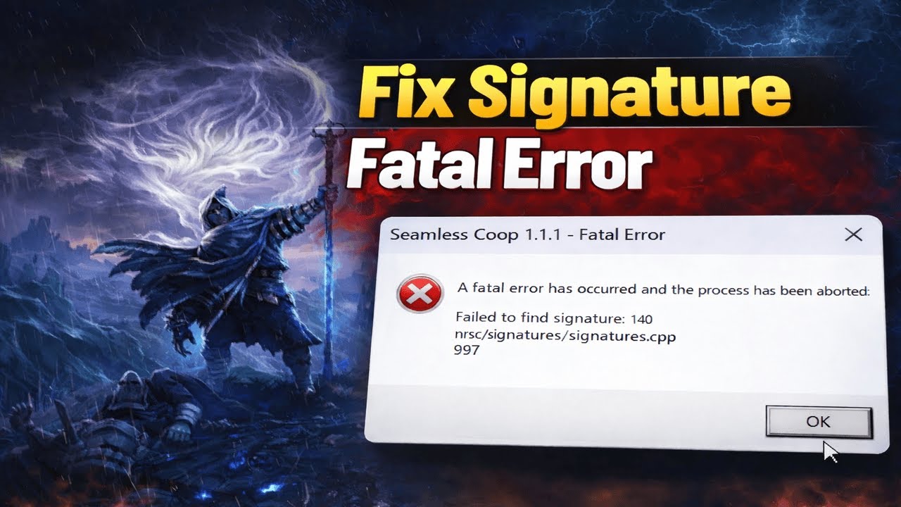 How to Fix Seamless Co-op Fatal Error (Signature140 or Any Signature related)