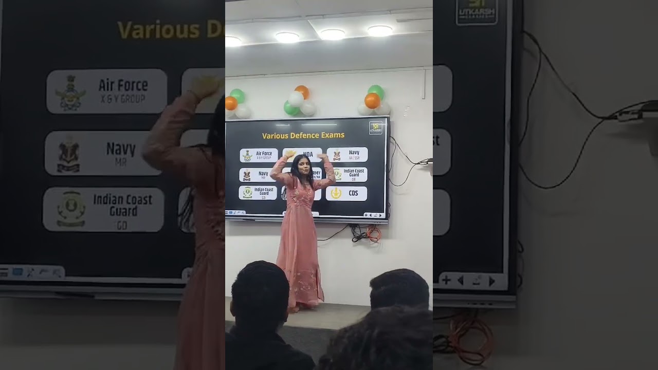Girl dance Utkarsh coaching, airforce 