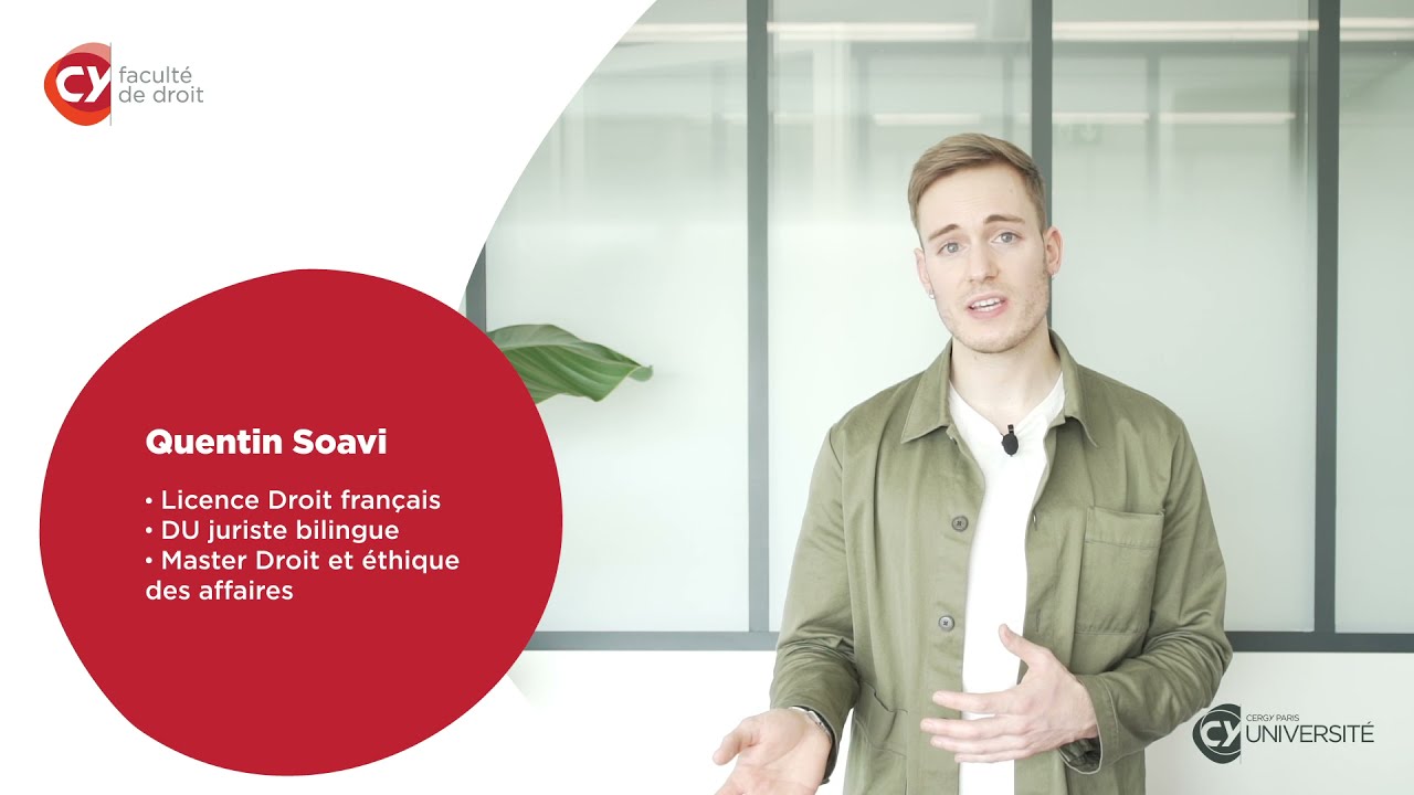 Témoignage d'un ancien étudiant de CY Cergy Paris Université, faculté de droit