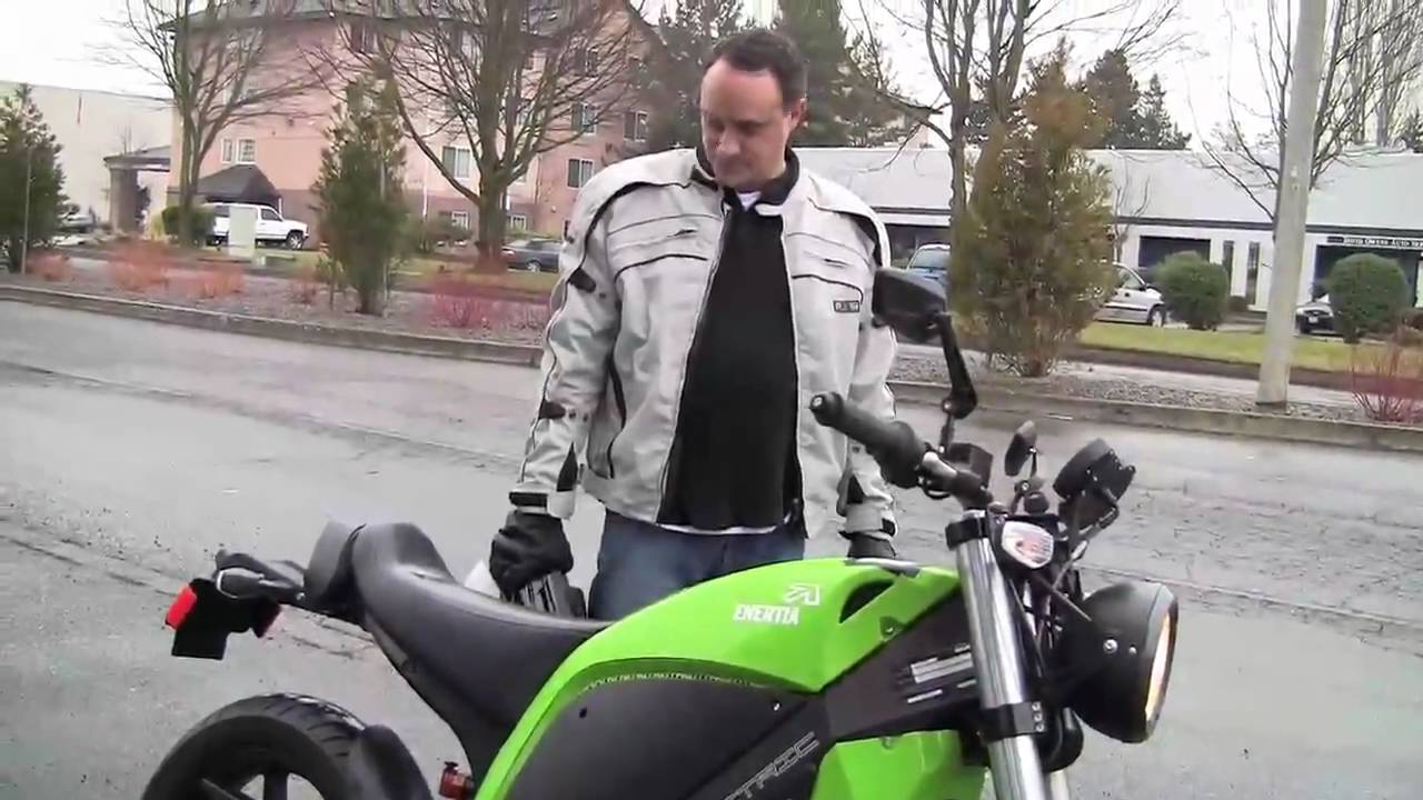 Brammo Enertia Electric Motorcycle Test Ride - Tim Reha 2010