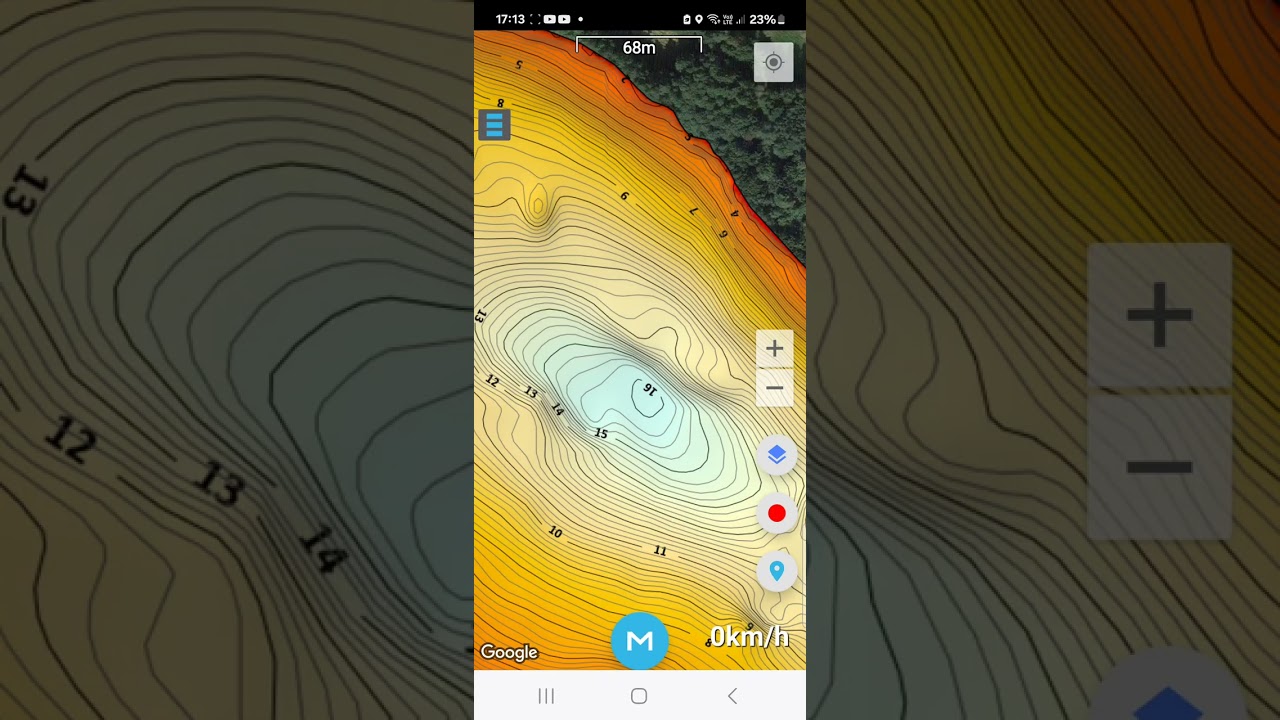 ukiel#mapa batymetryczna jezioro ukiel na smartfony