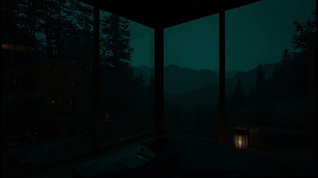 Quiet Forest Cabin 🌧 (No Ads) | Soft Rain Sounds for Deep Sleep and Rest