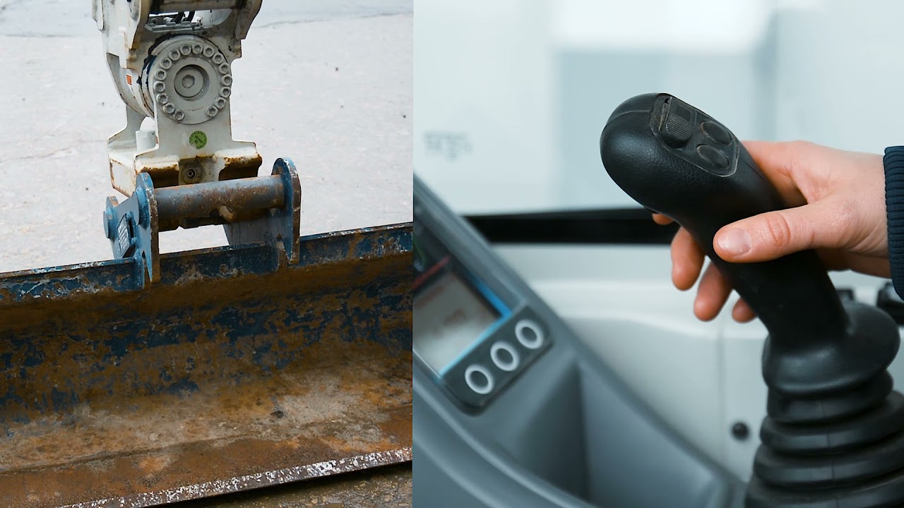 Minibagger Anbauteil Löffel wechseln - Anleitung