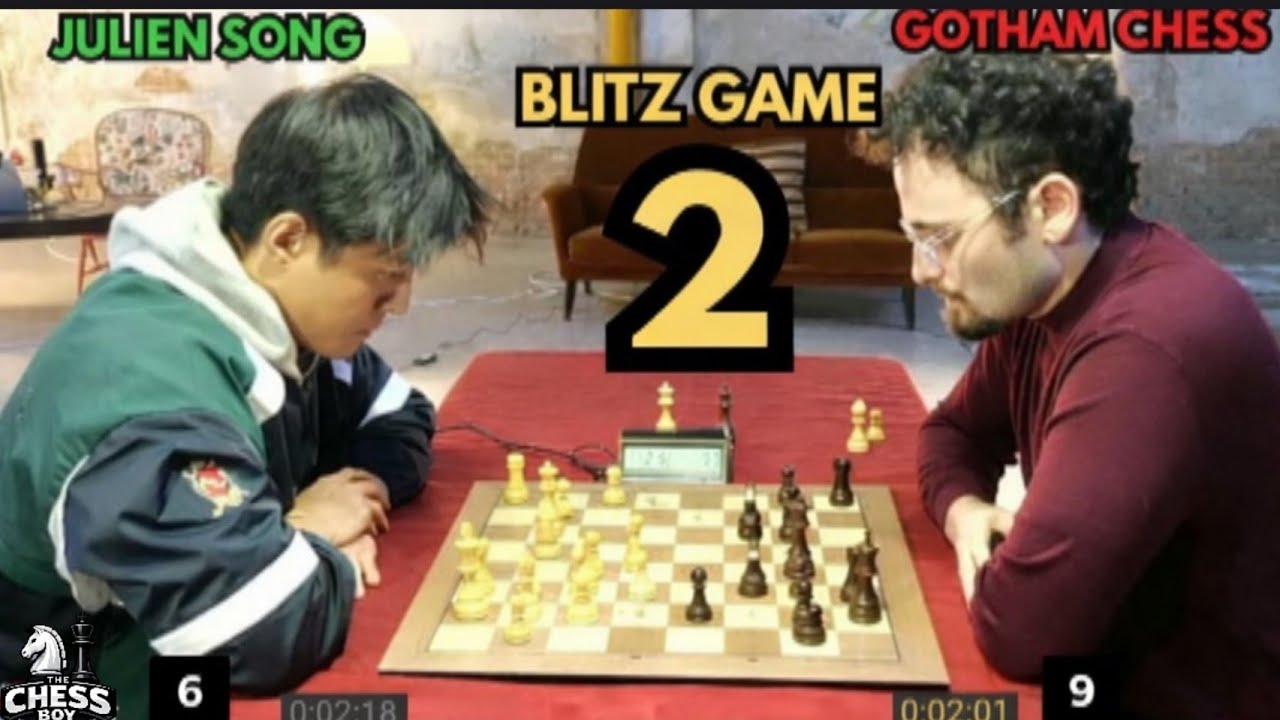 This is how Grandmaster Levy looks like!! Gothamchess Vs Julien Song!! 2nd Blitz game 