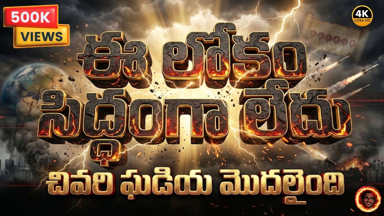 ఈ లోకం సిద్ధంగా లేదు… చివరి ఘడియ మొదలైంది | Revelation 5 & 6 | #bible