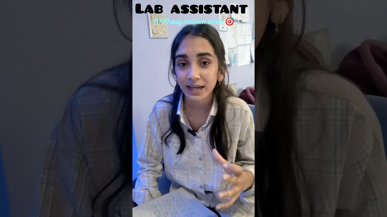41/90 day revision series lab assistant exam #labassistantexam #dailytarget #motivation #viral