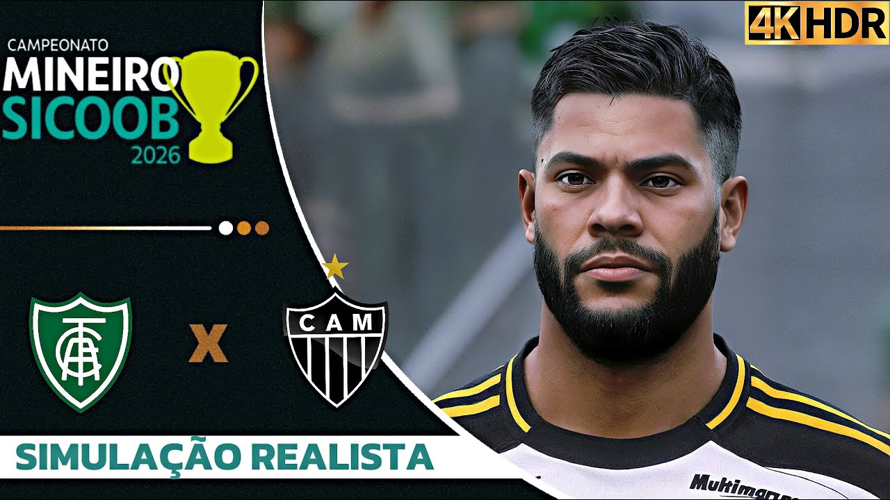 America Mg vs Atlético Mg | Campeonato Mineiro 2025 | Simulação 4K60FPS Realista | Gogosz Patch,