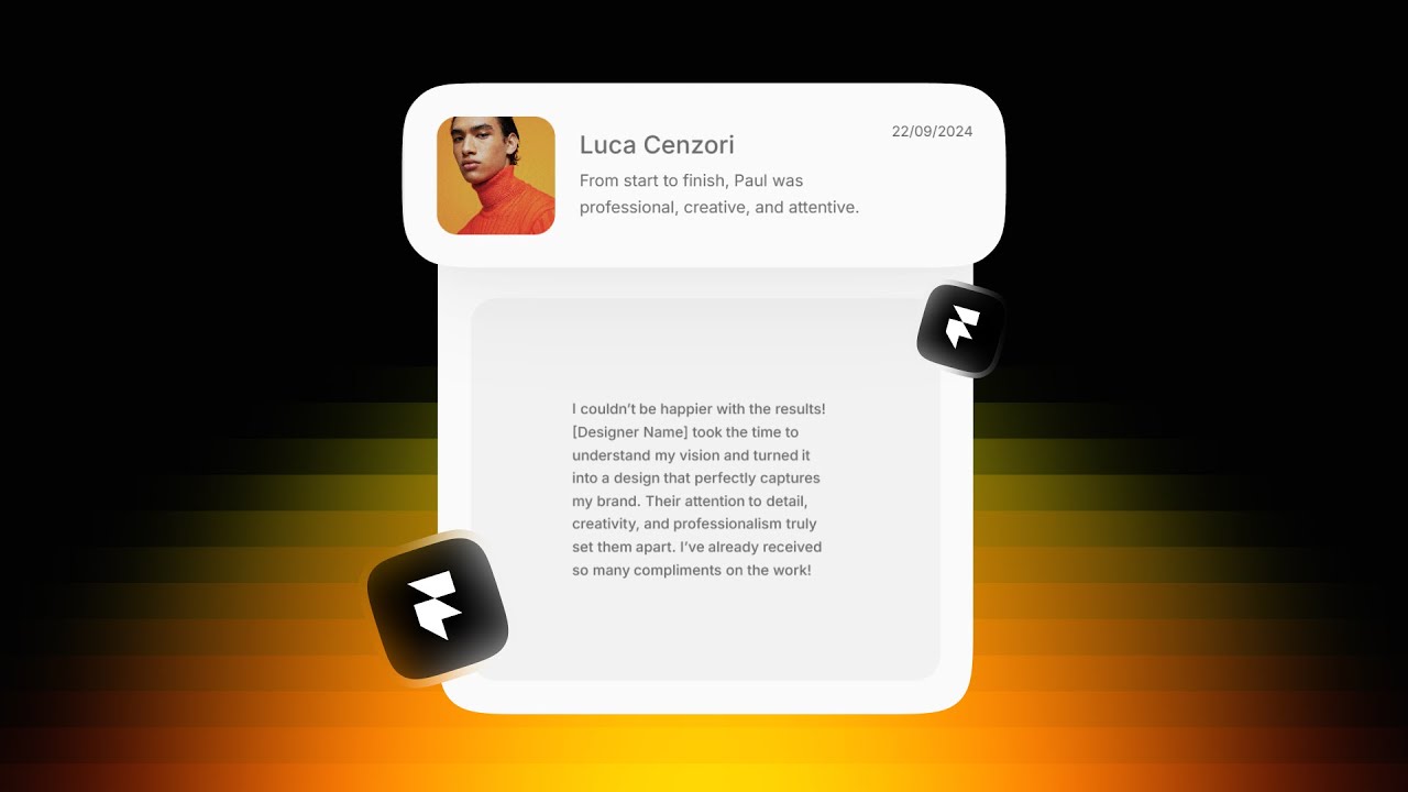 Advanced Testimonial Card that Expands | Framer Tutorial