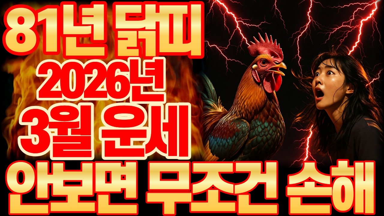 2026년 3월, 1981년 신유생 닭띠, 대박 운세 총정리｜3월 행운 번호 공개