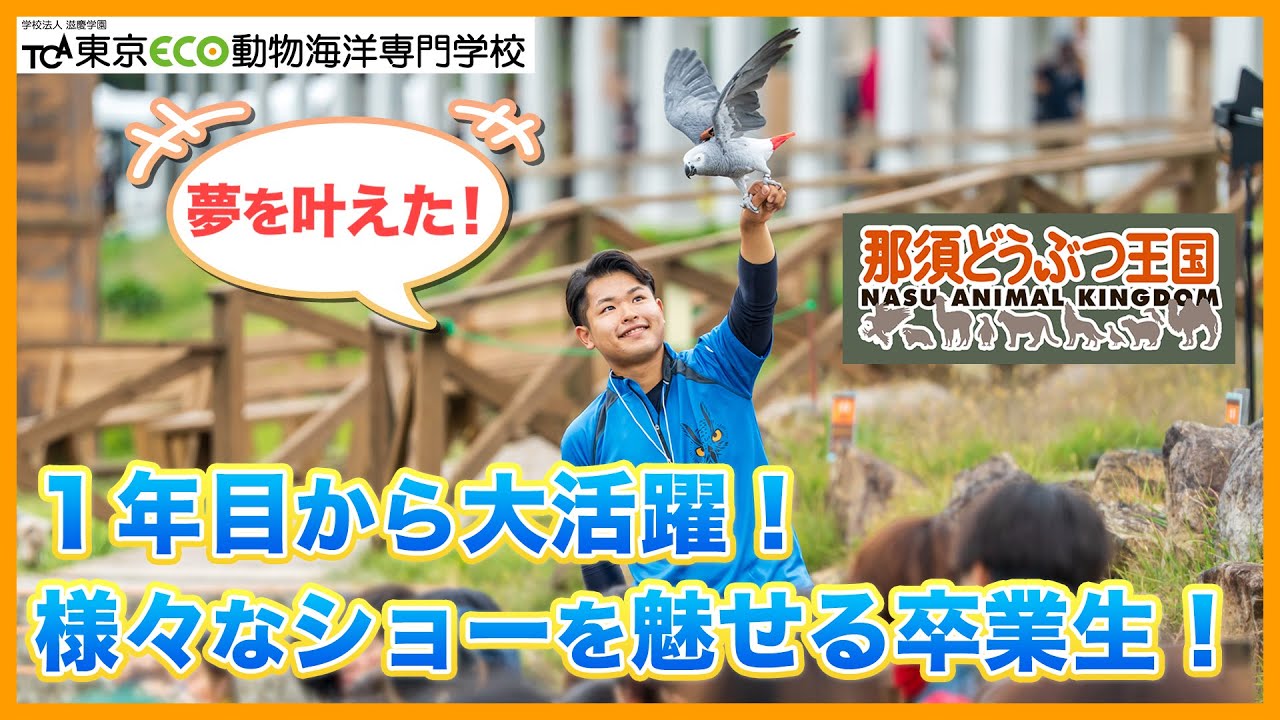 【東京ECO】那須どうぶつ王国でパフォーマー、飼育員として活躍する卒業生にインタビュー！