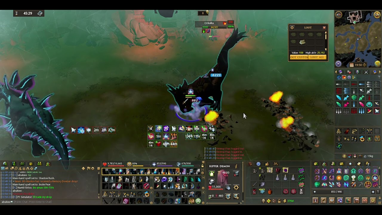 Orikalka RS3 AFK, 45 + kc per hr