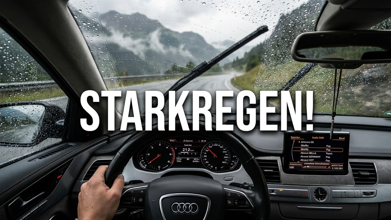 Audi A8 4.2 TDI | Starker Regen | Autofahrt nach &Ouml;sterreich 🇦🇹