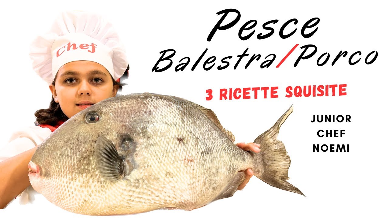 1 Pesce  porco / balestra per 3 ricette facili e squisite: Antipasto, primo e secondo fatto in casa