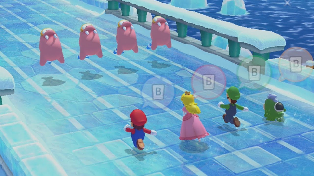 Mario Party 10 - Mario vs Luigi vs Peach vs Spike - All Speedy Minigames
