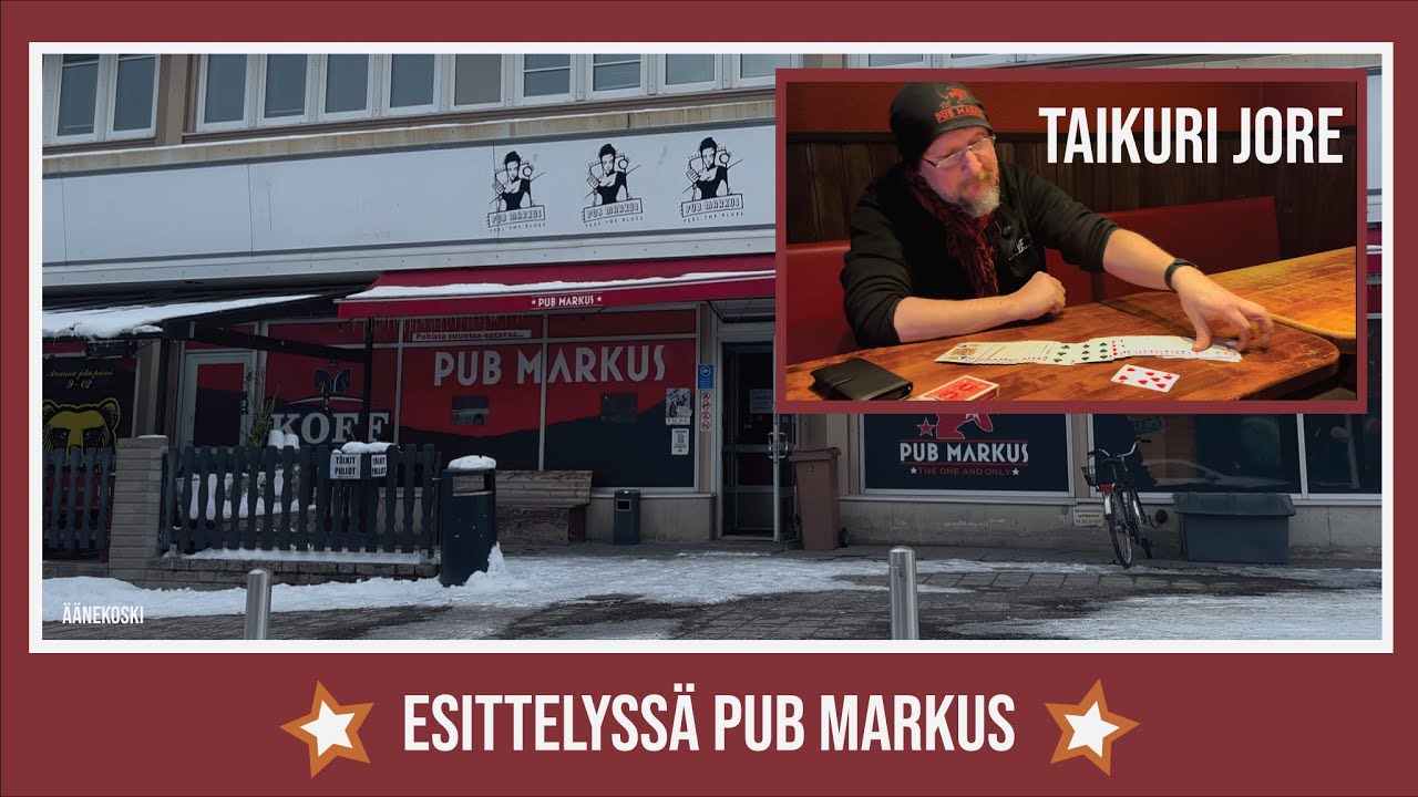 TAITAVA Taikuri Jore esittelee Pub Markusta! (Ainut taikuri, joka pitää baaria)