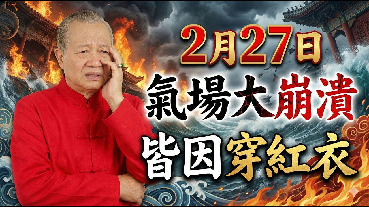 2月27日千萬別拿自己的運氣開玩笑！曾仕强：避開紅色改穿這兩種顏色，保你平安順遂 #曾仕强 #易经智慧 #風水 #運勢 #傳統文化 #趨吉避凶 #五行 #國學