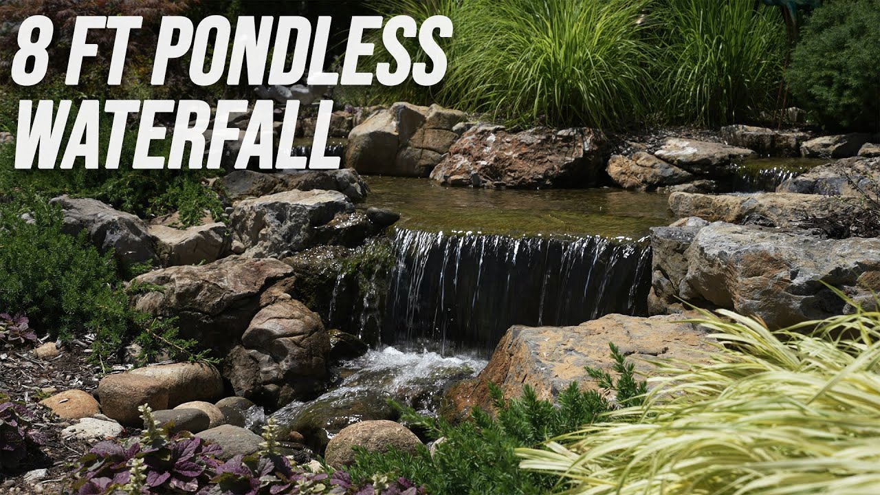 Building a Large Boulder 8 ft Pondless Waterfall | Long Island