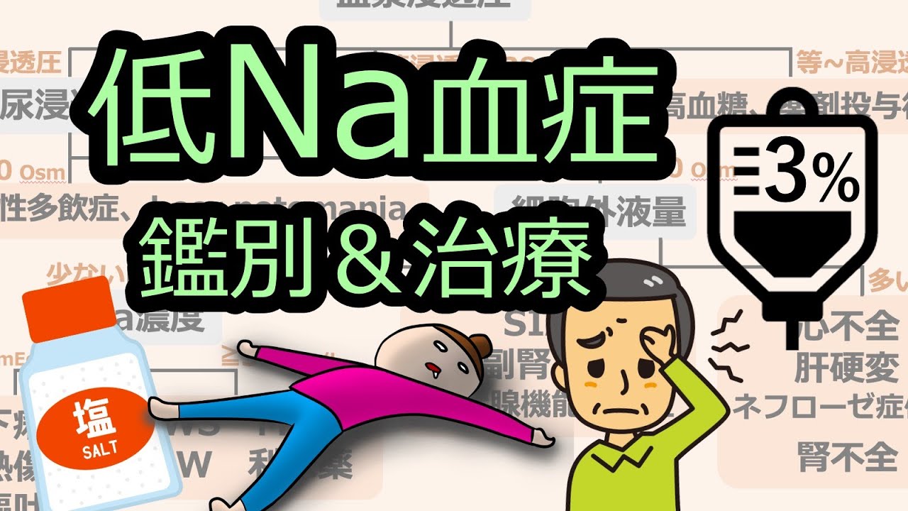 低ナトリウム血症の鑑別＆治療と注意点は？【１分で血液ガスをざっくり評価しよう12】