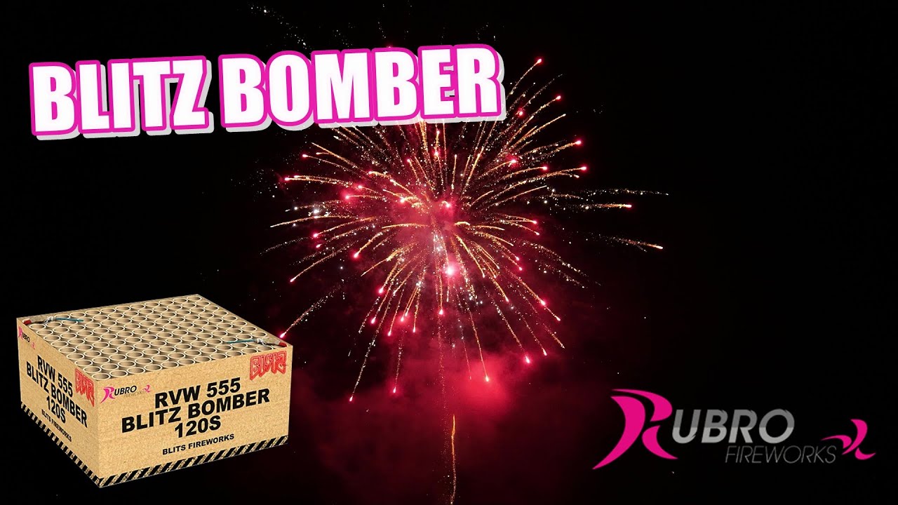Rubro/Geisha Blitz Bomber I 120 Schuss Verbundfeuerwerk I Pyro Man