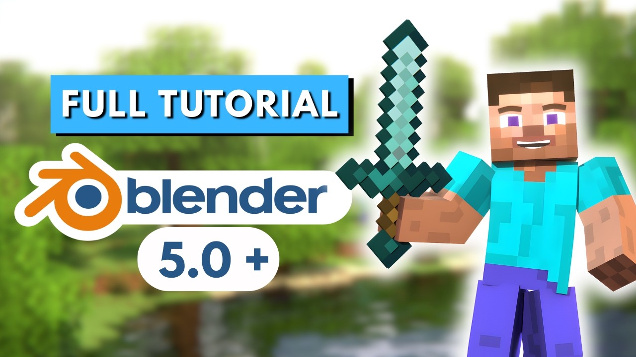 Minecraft Animation Tutorial - Blender 5.0 (Full Guide)