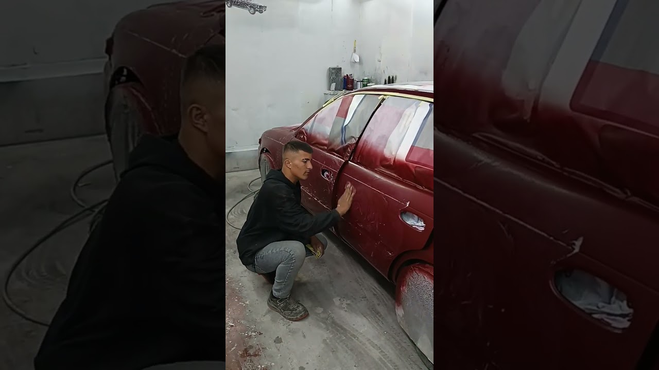 Toyota Corolla sol taraf boyama Kasım usta farkıyla