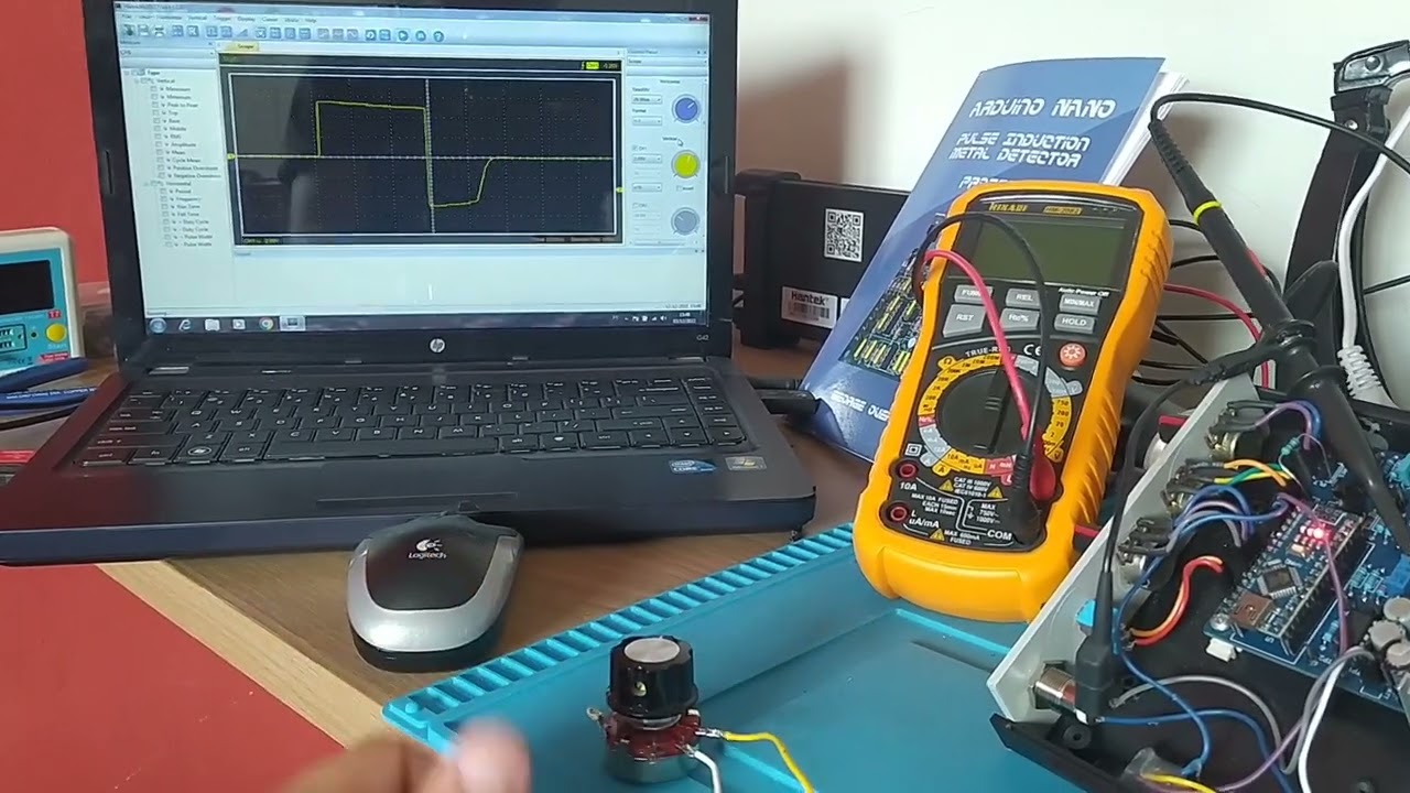 Finding optimal value of damping resistor Arduino nano pi metal detector