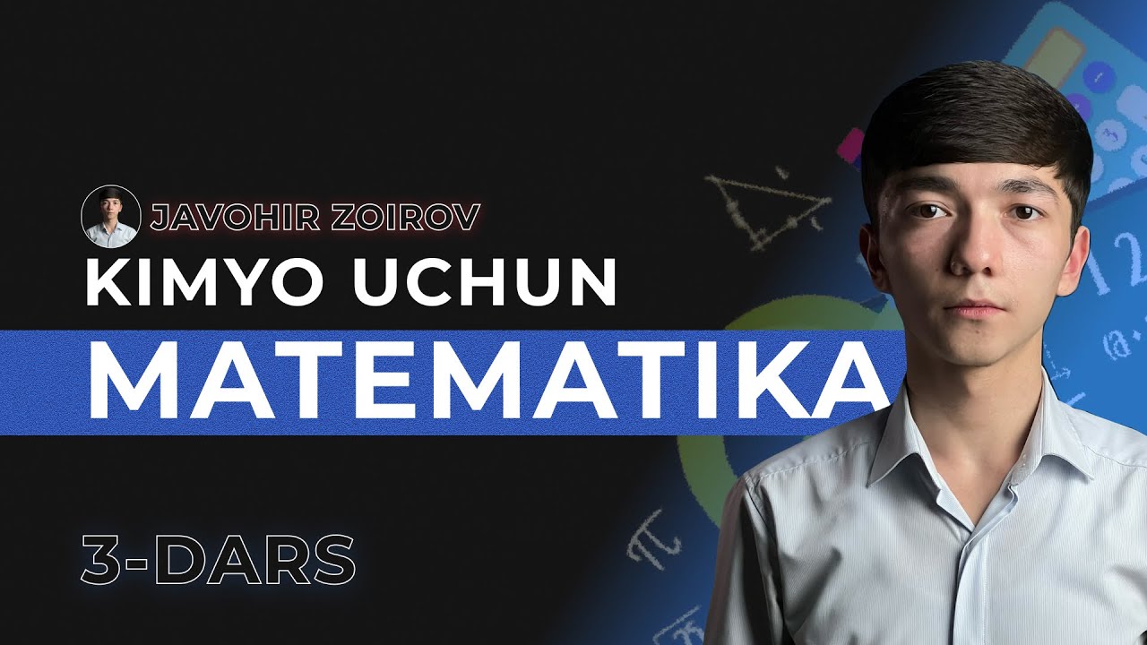 Kimyo uchun matematika.3-dars.Ishoralar qoidasi va sonning darajalari.