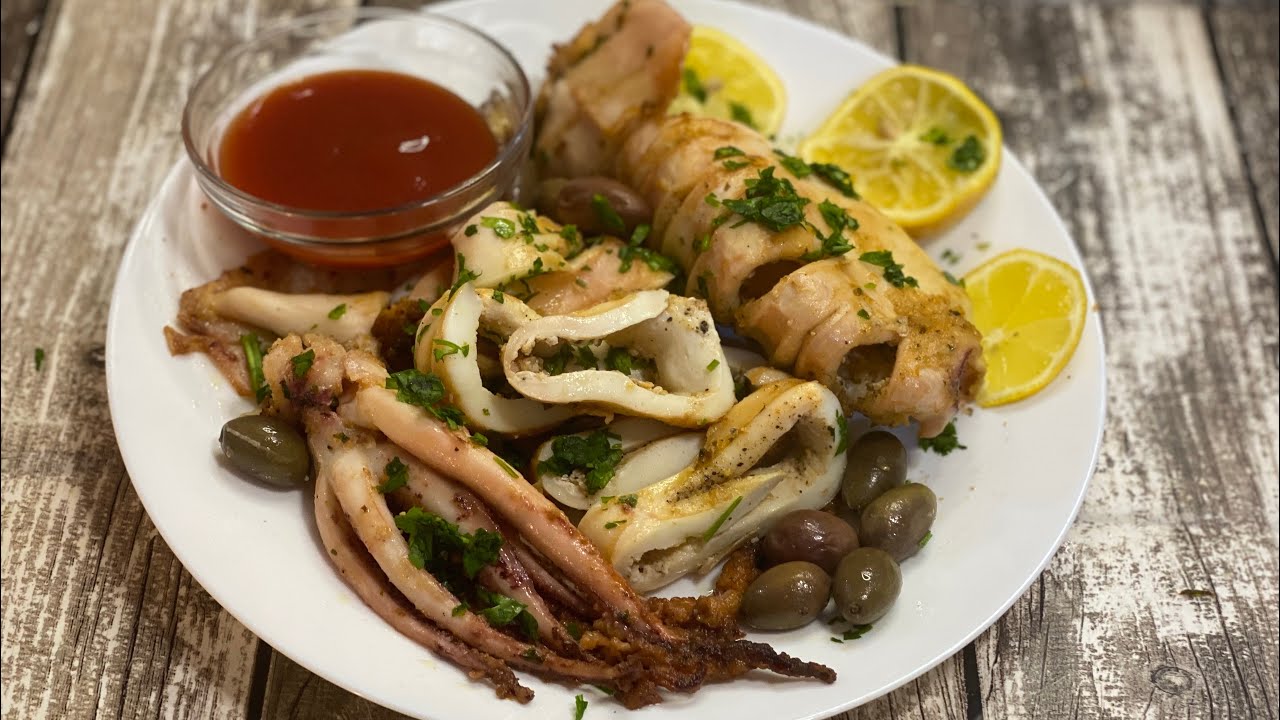 Простой рецепт жареных кальмаров и вкусные